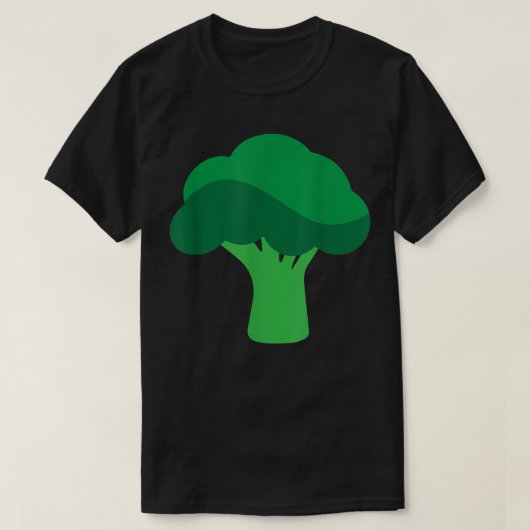 Funny Broccoli Plain Vegetable zonder Flavors T-shirt (Design voorkant)