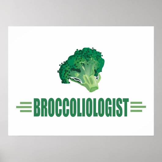 Funny Broccoli Poster (Voorkant)