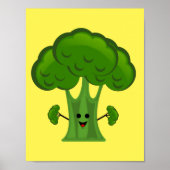 Funny Broccoli Poster (Voorkant)