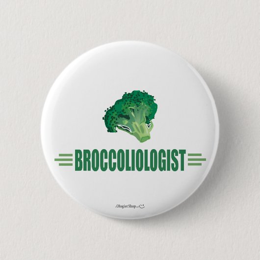 Funny Broccoli Ronde Button 5,7 Cm (Voorkant)