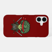 Funny Broccoli Samurai Warrior Japanese Art Illust iPhone 16 Hoesje (Achterkant horizontaal)