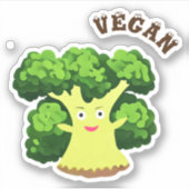 Funny broccoli sticker (Voorkant)
