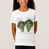 Funny Broccoli Talk T-shirt (Voorkant)