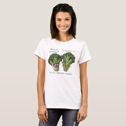 Funny Broccoli Talk T-shirt (Voorkant volledig)