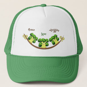 Funny broccoli trucker pet