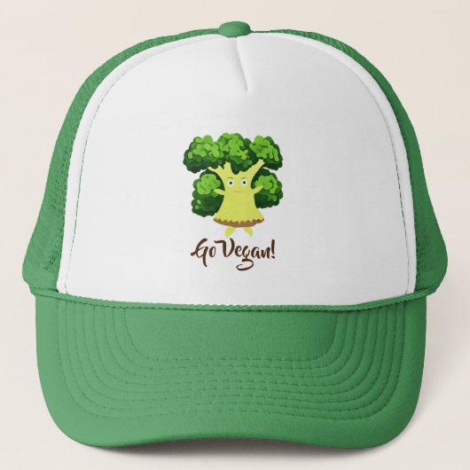 Funny broccoli trucker pet (Voorkant)