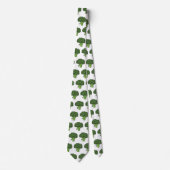 Funny Broccoli Vegetable Gag Gift Stropdas Necktie (Voorkant)