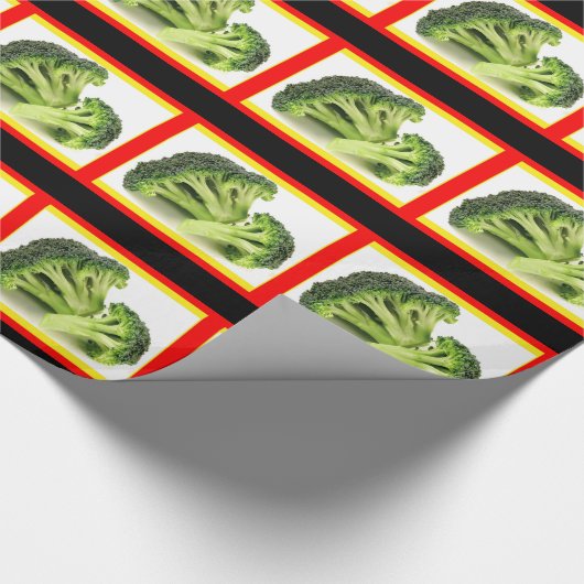 Funny Broccoli Wrapping Paper - Broccoli Gift Wrap Cadeaupapier (Hoek)