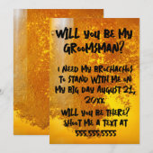 Funny Brochacho Beer Kaart (Voorkant / Achterkant)