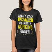 Funny Broken Finger, al snel Broken Finger T-shirt (Voorkant)