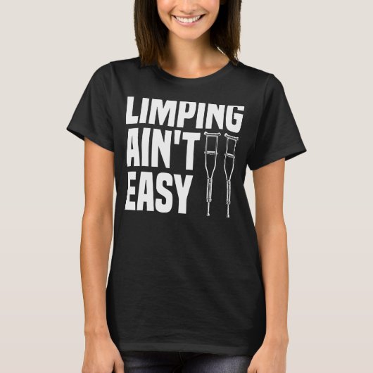 Funny Broken Leg Design voor kinderen Mannen Vrouw T-shirt (Voorkant)