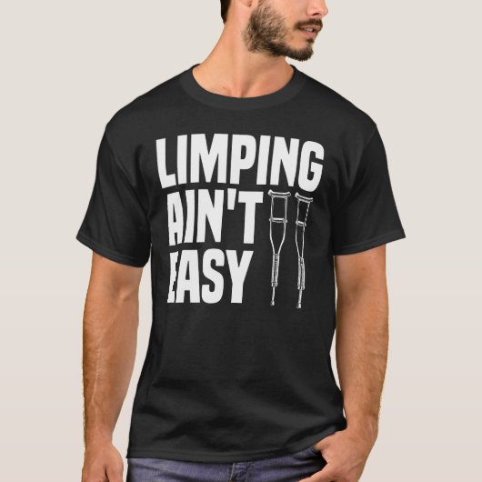 Funny Broken Leg Design voor kinderen Mannen Vrouw T-shirt (Voorkant)