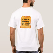 FUNNY. Brood is als de zon. T-shirt (Achterkant)