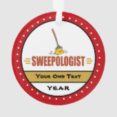 Funny Broom Sweeping Ornament (achterkant)