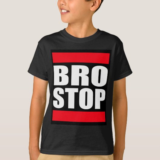 Funny BROSTOP Anti Brostep Dubstep T-shirt (Voorkant)