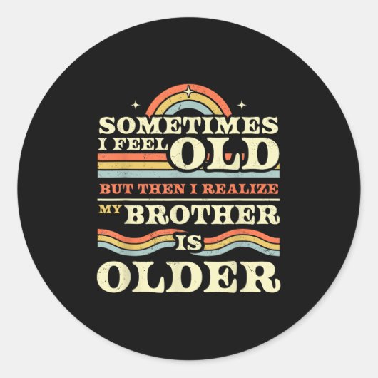 Funny Brother & Sister Sibling T - shirts & Ronde Sticker (Voorkant)