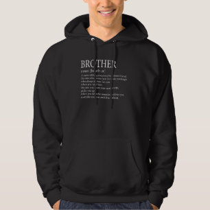 Funny Brother-definitie van zuster en broer Hoodie