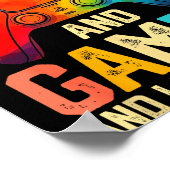 Funny Brother Gamer Graphic Tee Men Boys Teens Vid Poster (Hoek)