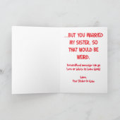 Funny Brother in law Verjaardag Wenskaart Kaart (Binnen)