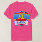Funny Brother Patrol Dog Mam, pap voor mannen vrou T-shirt (Design voorkant)