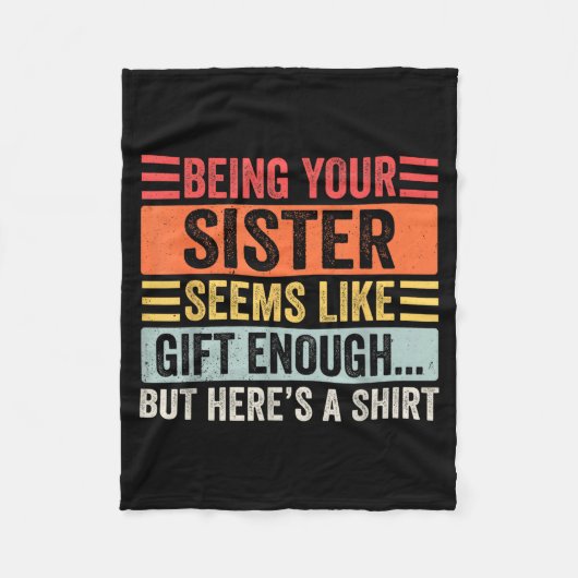 Funny Brother Sarcastic Sibling Humor Quote From S Fleece Deken (Voorkant)