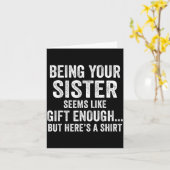 Funny Brother Sarcastic Sibling Humor Quote From S Kaart (Gele Bloem)