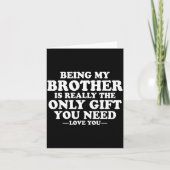 Funny Brother Sarcastic Sibling Humor Quote From S Kaart (Voorkant)