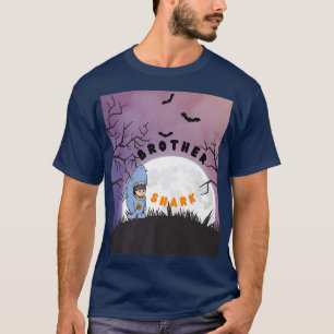 Funny Brother Shark Halloween kostuums voor kinder T-shirt