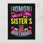 Funny Brother Sister's Birthday Party Briefkaart<br><div class="desc">Funny Brother Sister's Birthday Party. Zuster Birthday Celebration.</div>