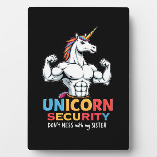 Funny Brother Unicorn Security Dont Mess With My S Fotoplaat