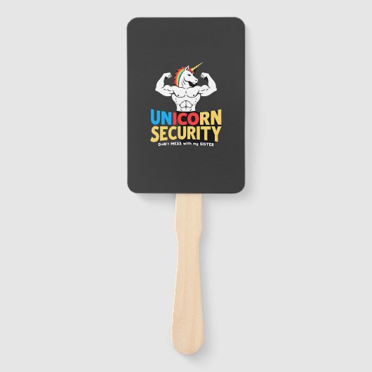 Funny Brother Unicorn Security Dont Mess With My S Handwaaier (Voorkant)