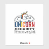 Funny Brother Unicorn Security Dont Mess With My S Sticker (Vel)
