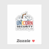Funny Brother Unicorn Security Dont Mess With My S Sticker (Vel)