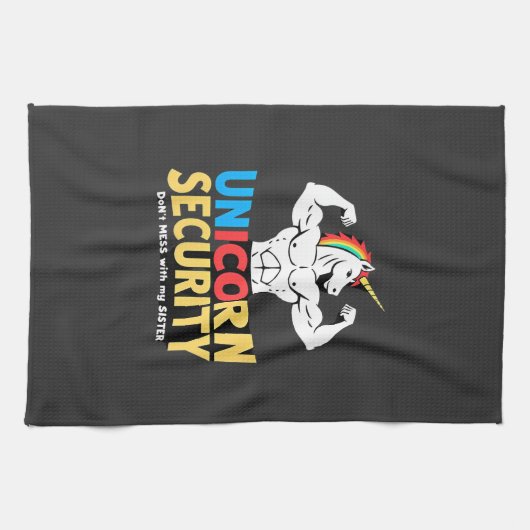 Funny Brother Unicorn Security Dont Mess With My S Theedoek (Horizontaal)