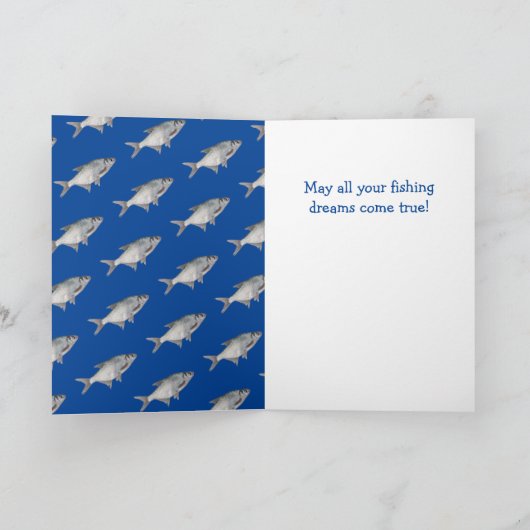 Funny Brother Vissen Birthday Kaart (Binnen)