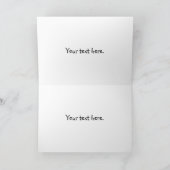 Funny brown humor cartoon kerstkalkoen kaart (Binnen)