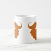 Funny Brown Mustache Koffiemok (Center)