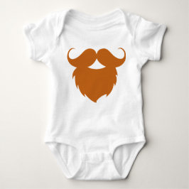 Funny Brown Mustache Romper