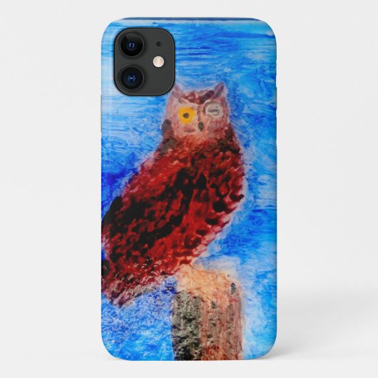 Funny Brown Owl Case-Mate iPhone Case (Achterkant)
