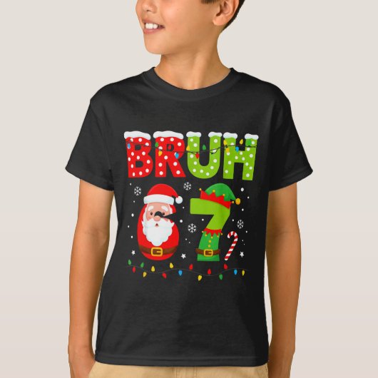 Funny Bruh 67 Six Seven 6 7 Meme Christmas Boys Sa T-shirt (Voorkant)