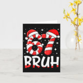 Funny Bruh 67 Six Seven 6 7 Meme Christmas Candy C Kaart (Gele Bloem)