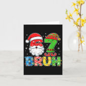Funny Bruh 67 Six Seven Christmas 6 7 Meme Boy Gir Kaart (Gele Bloem)