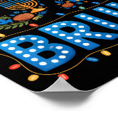 Funny Bruh 67 Six Seven Meme Hanukkah Lights Jewis Poster (Hoek)