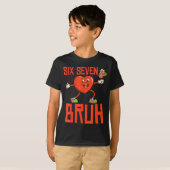 Funny Bruh 67 Valentine Six Seven Meme Gen Alpha B T-shirt (Voorkant volledig)