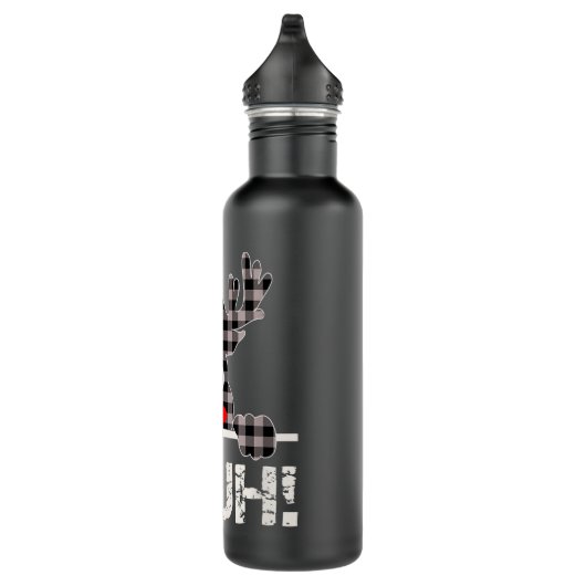 Funny Bruh Buffalo Play Reindeer Waterfles (Rechts)