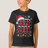 Funny Bruh Christmas Plaid  T-shirt (Voorkant)