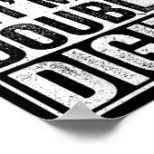 Funny Bruh I'm Double Digits 10th Birthday 10 Year Poster (Hoek)