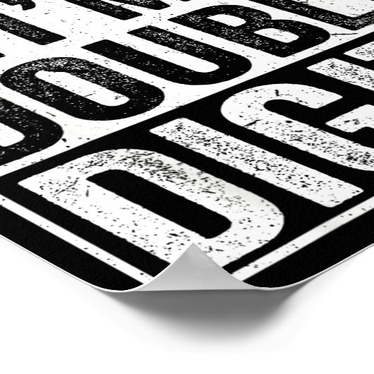 Funny Bruh I'm Double Digits 10th Birthday 10 Year Poster (Hoek)