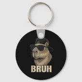 Funny Bruh Meme Capybara Lover Cool Sungles For Me Sleutelhanger (Voorkant)