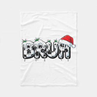 Funny Bruh Soccer Christmas Xmas Pajama _1  Fleece Deken
